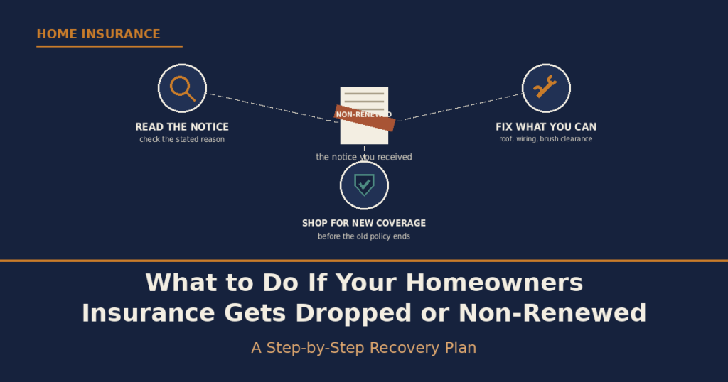What to Do If Your Homeowners Insurance Gets Dropped or Non-Renewed