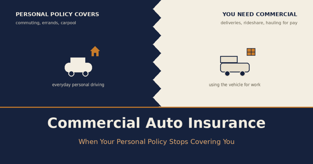 Commercial Auto Insurance: When Your Personal Policy Stops Covering You
