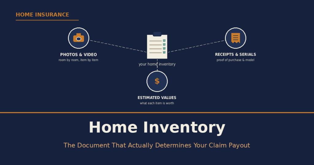 Home Inventory: The Document That Actually Determines Your Claim Payout