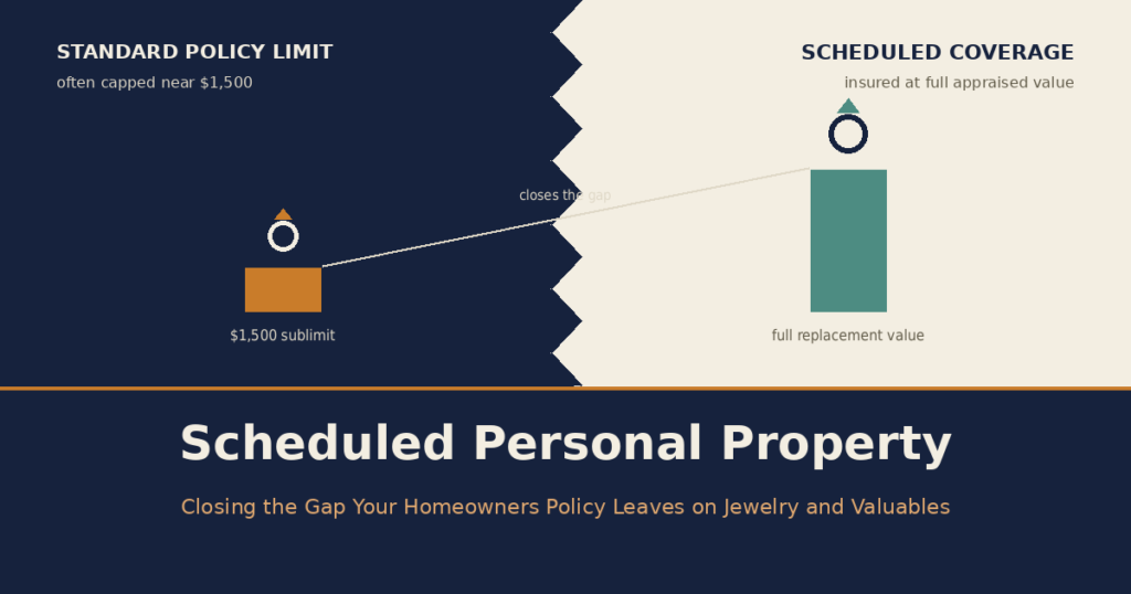 Scheduled Personal Property: Closing the Gap Your Homeowners Policy Leaves on Jewelry and Valuables